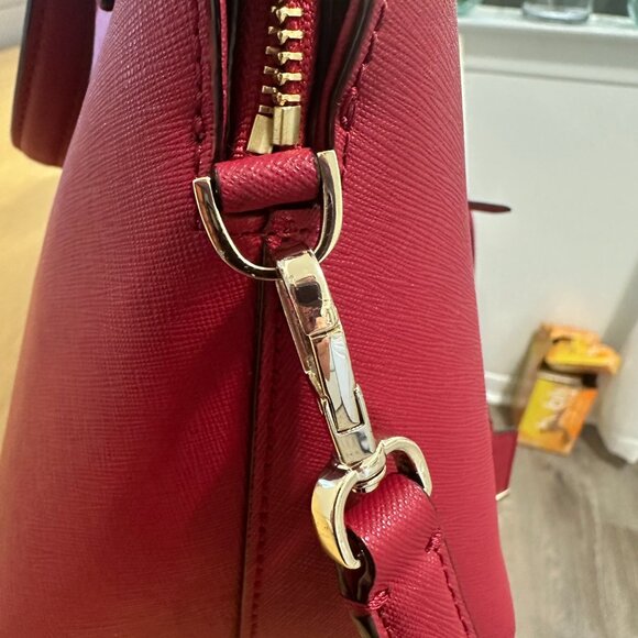 Kate Spade Red Round Top Medium Satchel - Picture 9 of 10